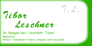 tibor leschner business card